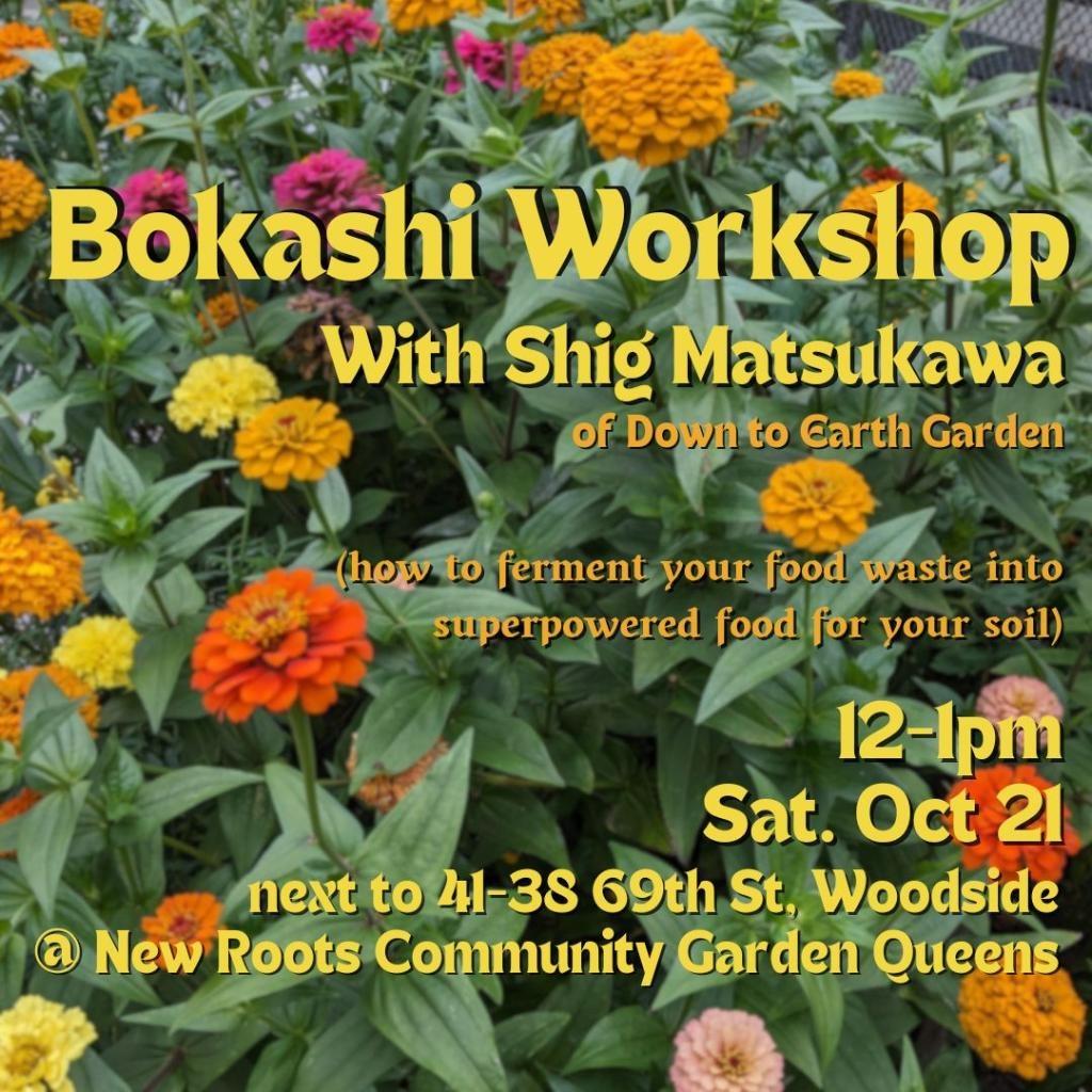 bokashi workshop New Roots Queens